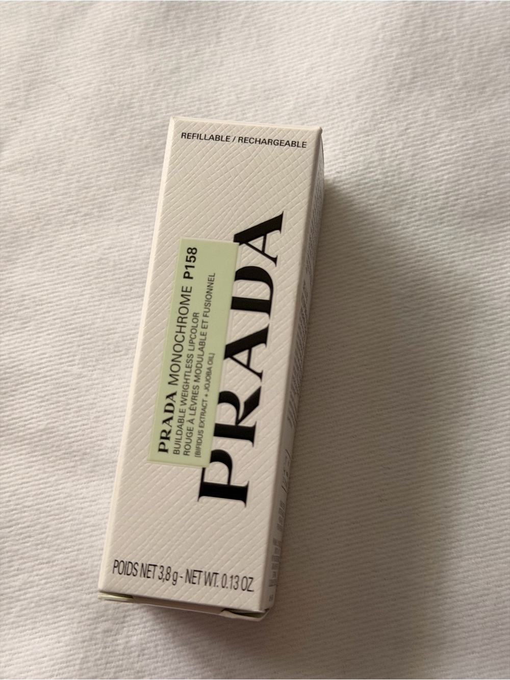 Prada Monochrome P158 Refillable Lip Color – Light Green